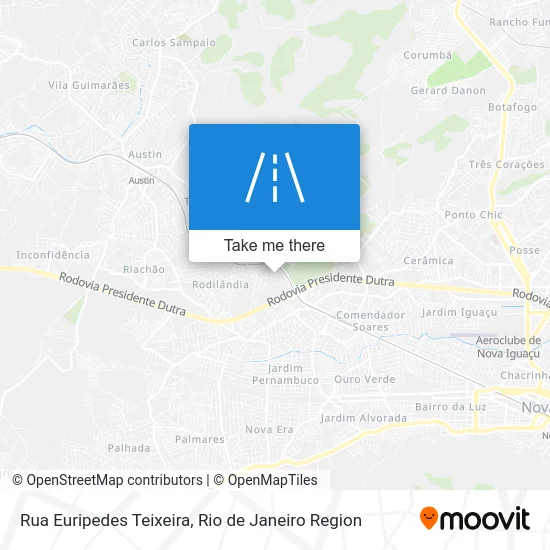 Rua Euripedes Teixeira map