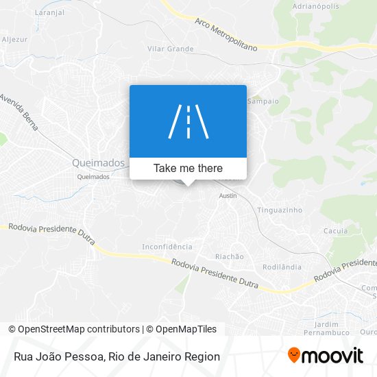 Mapa Rua João Pessoa