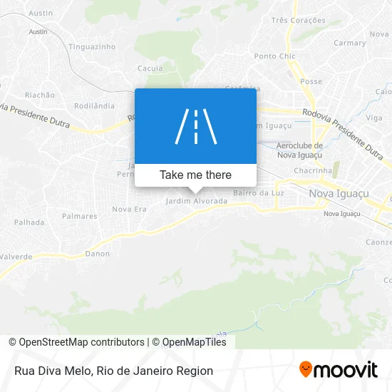 Rua Diva Melo map