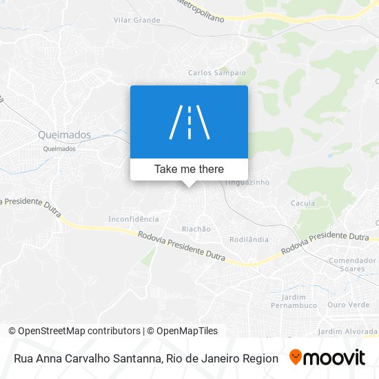 Mapa Rua Anna Carvalho Santanna