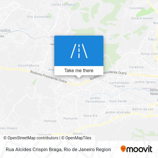 Rua Alcides Crispin Braga map