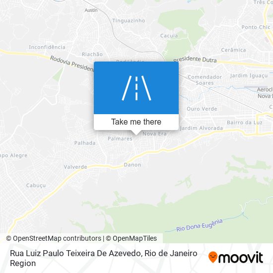Mapa Rua Luiz Paulo Teixeira De Azevedo