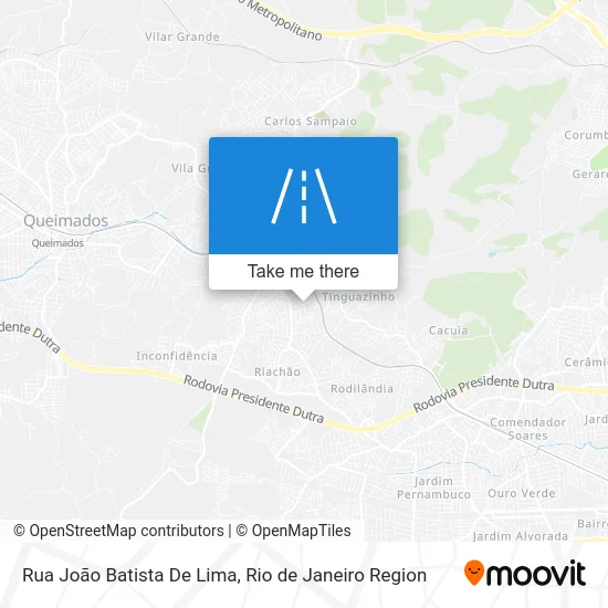Rua João Batista De Lima map