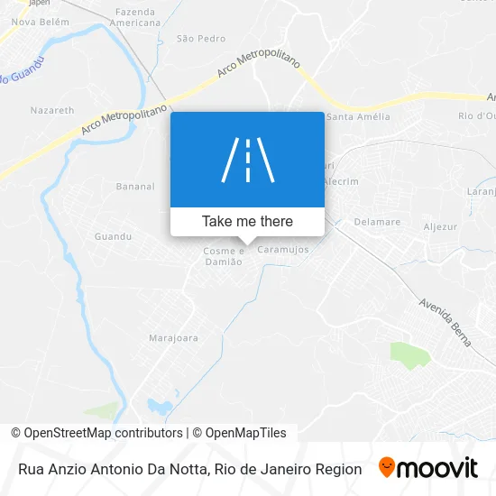 Rua Anzio Antonio Da Notta map