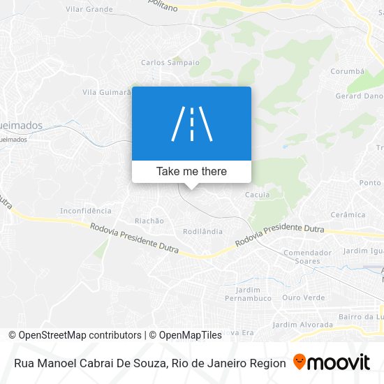 Rua Manoel Cabrai De Souza map