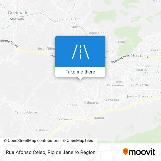 Rua Afonso Celso map