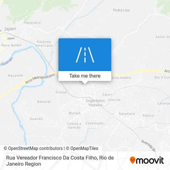 Rua Vereador Francisco Da Costa Filho map