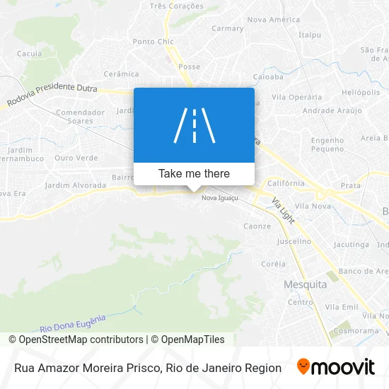 Rua Amazor Moreira Prisco map