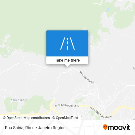 Rua Saina map