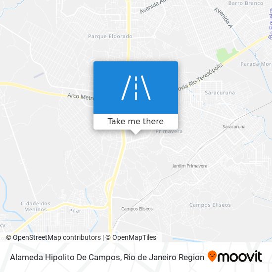 Mapa Alameda Hipolito De Campos