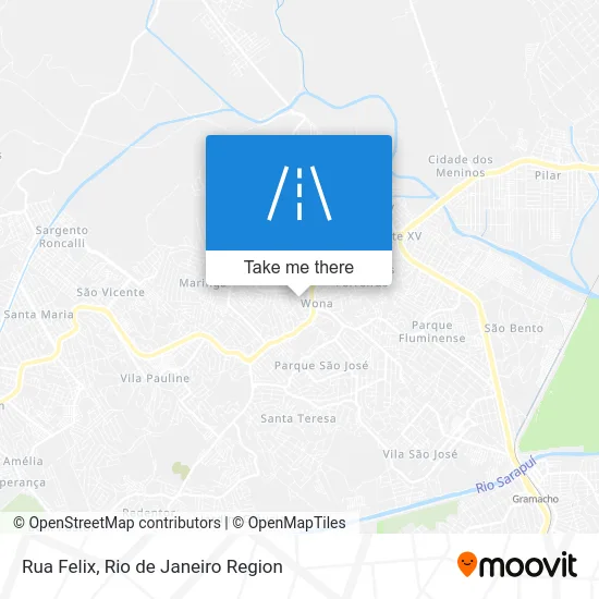 Rua Felix map