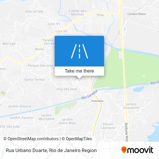 Rua Urbano Duarte map
