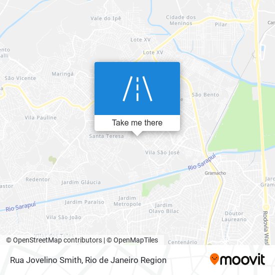 Mapa Rua Jovelino Smith