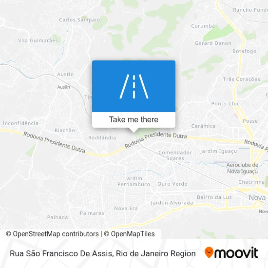 Rua São Francisco De Assis map