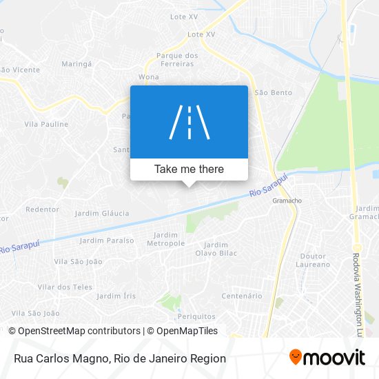 Mapa Rua Carlos Magno