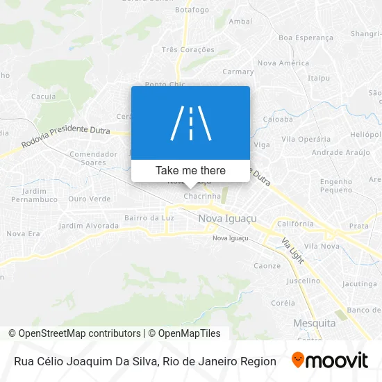 Rua Célio Joaquim Da Silva map