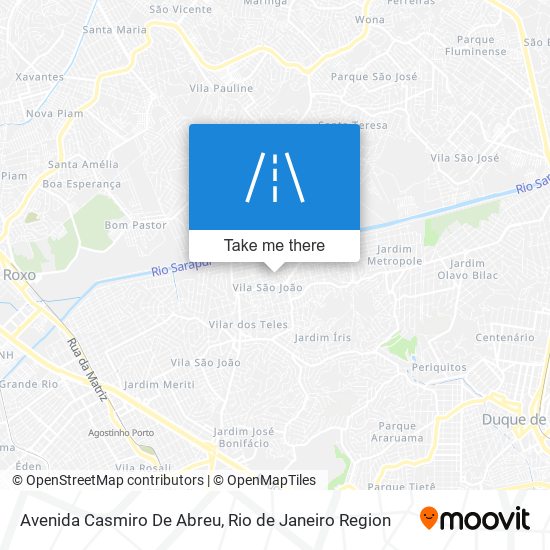 Mapa Avenida Casmiro De Abreu