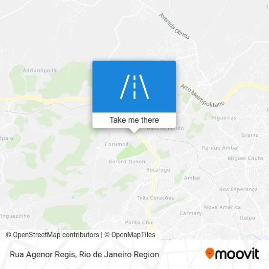 Rua Agenor Regis map