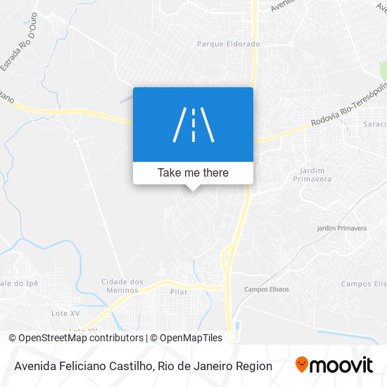 Mapa Avenida Feliciano Castilho
