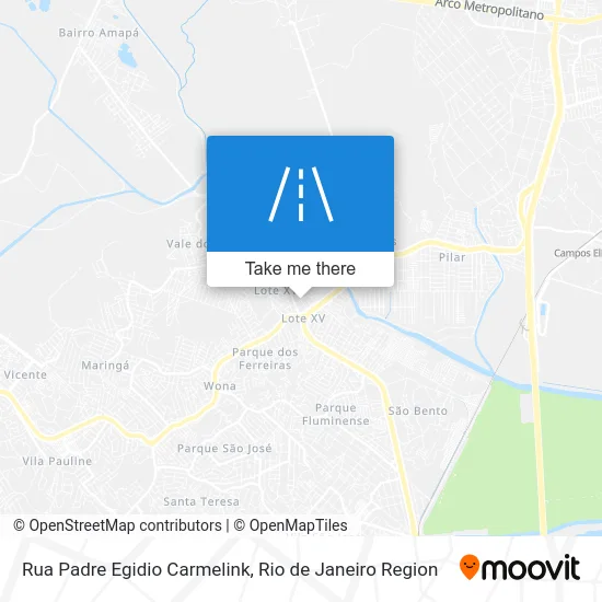 Rua Padre Egidio Carmelink map