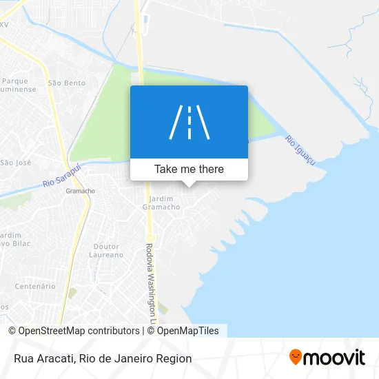 Rua Aracati map