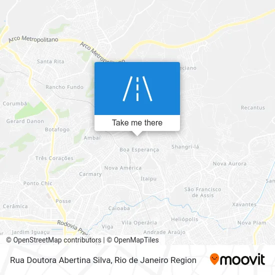 Rua Doutora Abertina Silva map