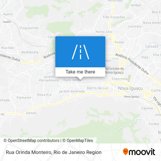 Rua Orinda Monteiro map