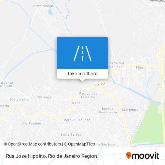 Rua Jose Hipolito map