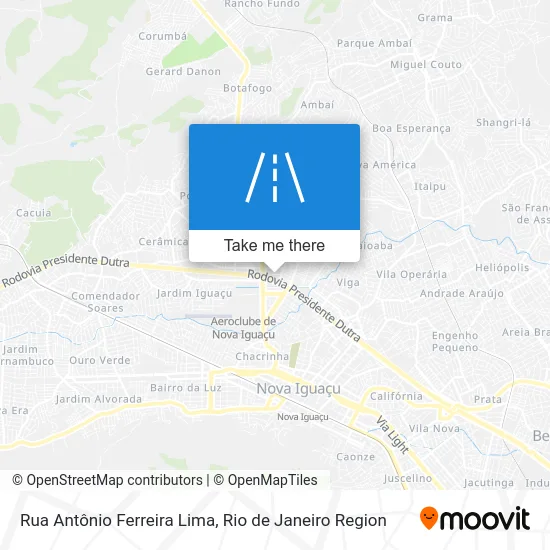 Rua Antônio Ferreira Lima map