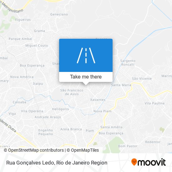 Rua Gonçalves Ledo map