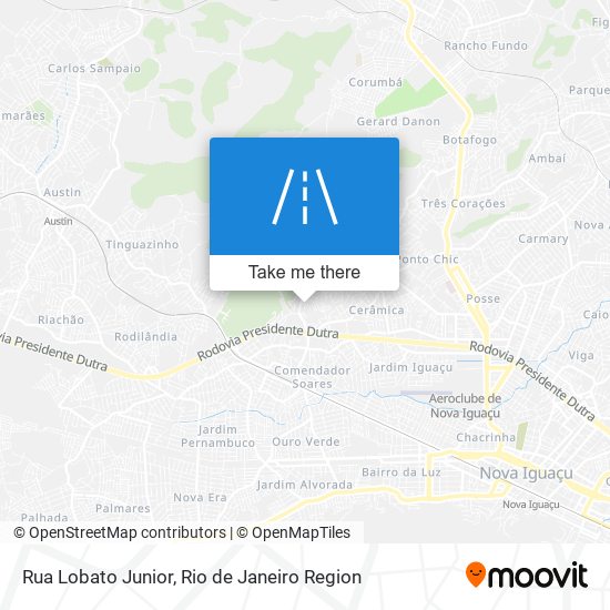 Mapa Rua Lobato Junior