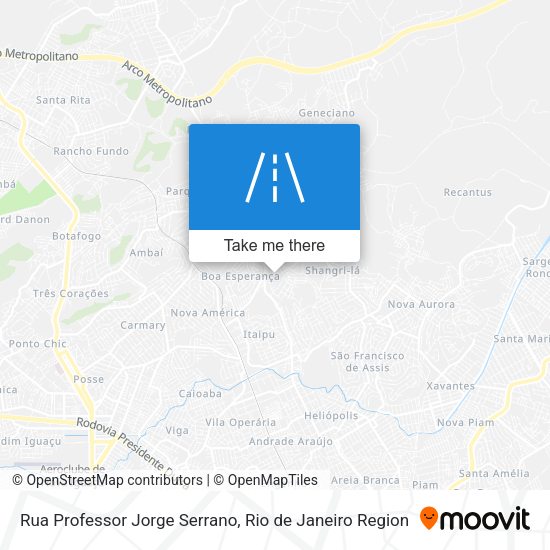 Rua Professor Jorge Serrano map