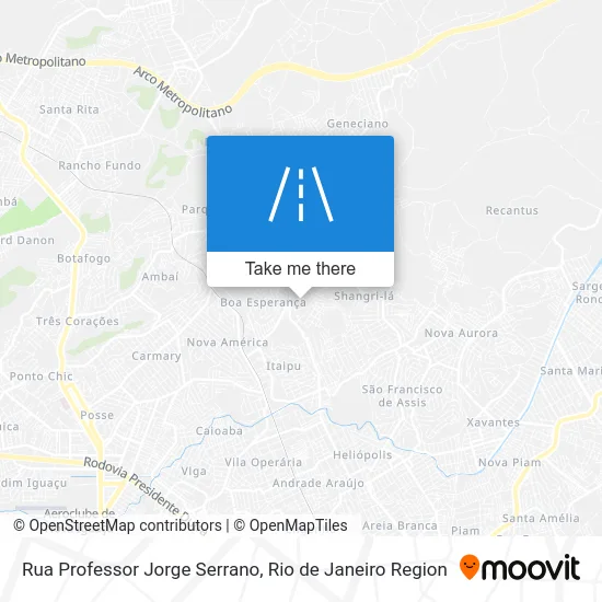 Rua Professor Jorge Serrano map