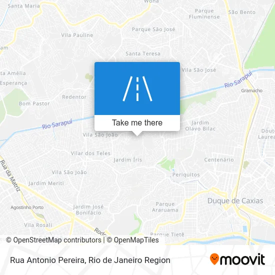 Rua Antonio Pereira map