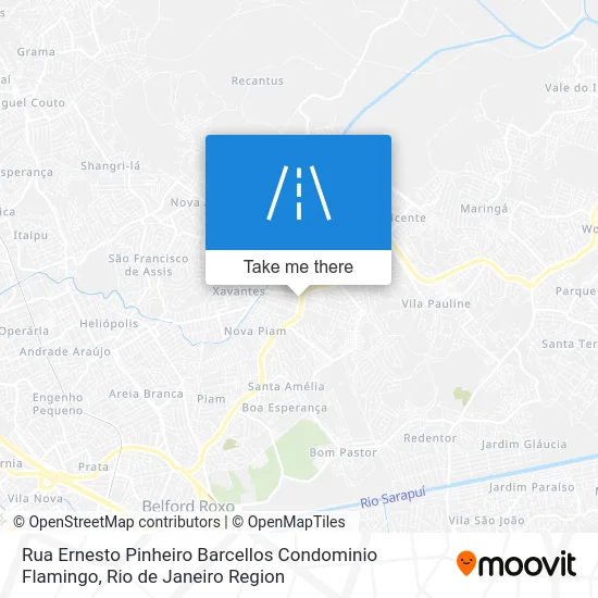 Rua Ernesto Pinheiro Barcellos Condominio Flamingo map
