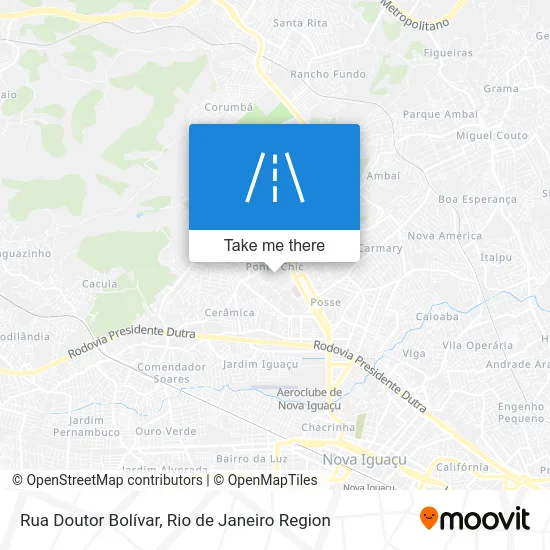 Rua Doutor Bolívar map