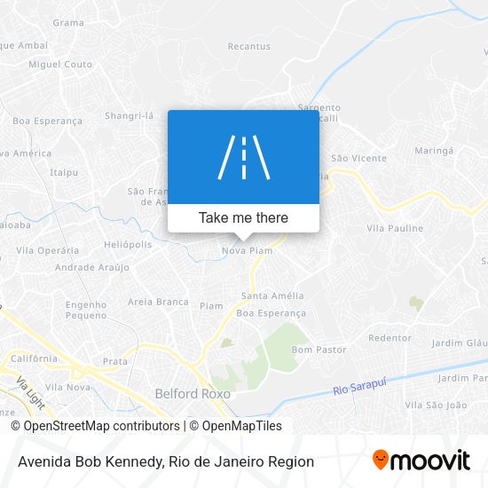 Avenida Bob Kennedy map