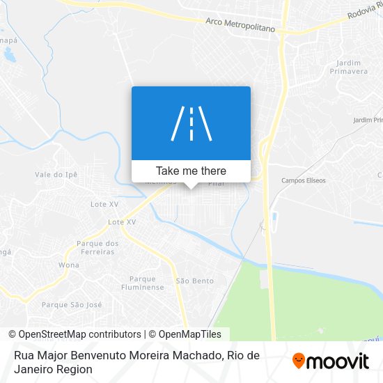 Rua Major Benvenuto Moreira Machado map