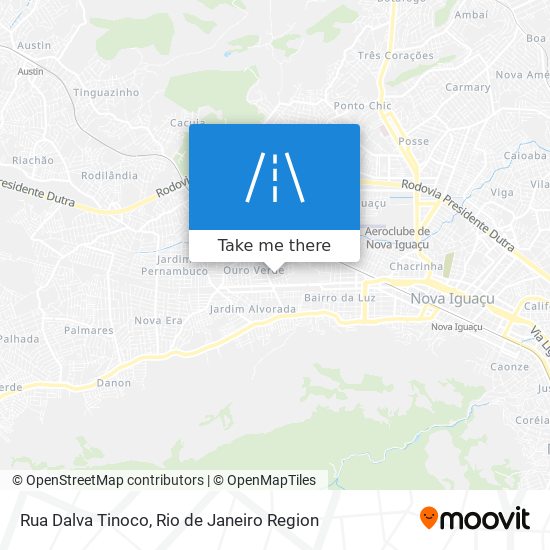 Mapa Rua Dalva Tinoco