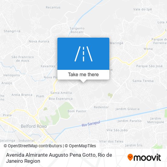 Mapa Avenida Almirante Augusto Pena Gotto