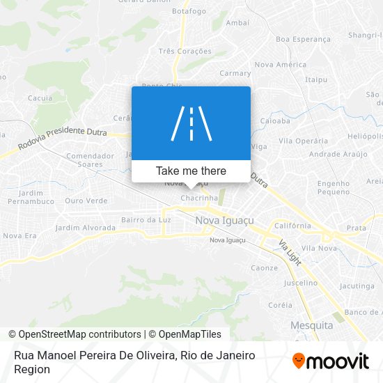 Rua Manoel Pereira De Oliveira map
