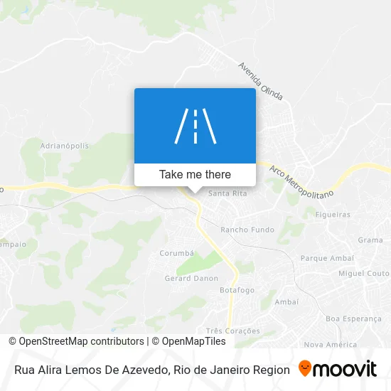 Rua Alira Lemos De Azevedo map
