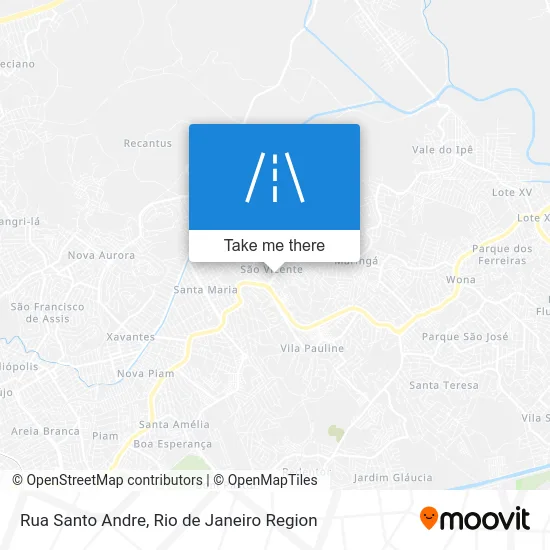Rua Santo Andre map