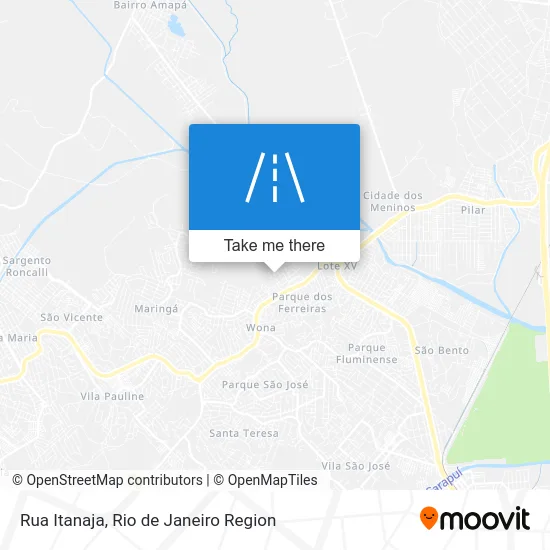 Rua Itanaja map