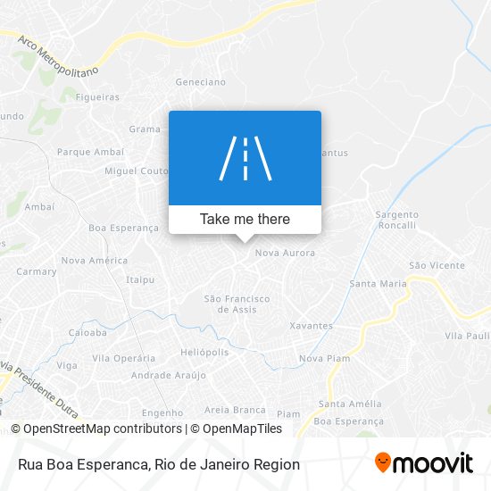 Mapa Rua Boa Esperanca