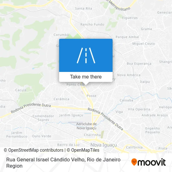 Rua General Israel Cândido Velho map