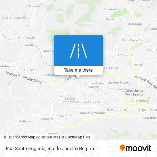 Mapa Rua Santa Eugênia