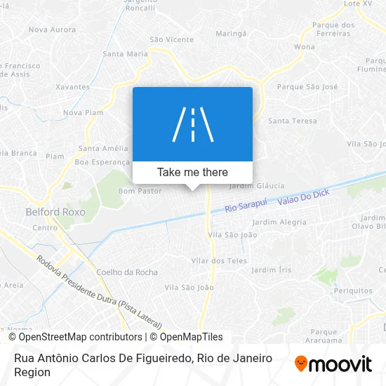 Rua Antônio Carlos De Figueiredo map