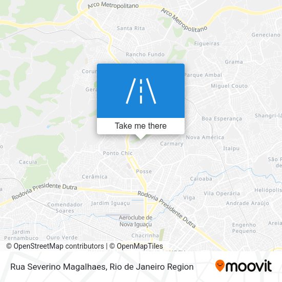 Rua Severino Magalhaes map
