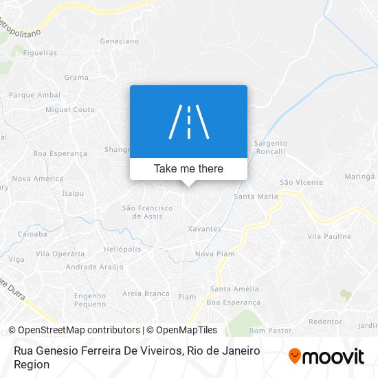 Rua Genesio Ferreira De Viveiros map